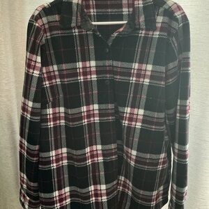 Riders by Lee Black and Red Plaid Shirt